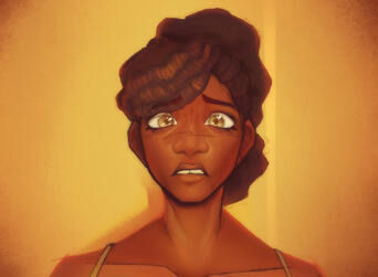 Fully shaded Bust shot of my own oc