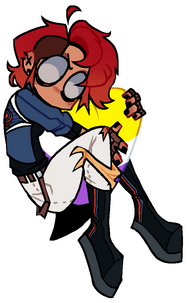 EXAMPLE OF HEART HUGZ YCH WITH PARTY POISON (True Lives of the Fabulous Killjoys)